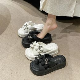 Dress Shoes 2024 High-heeled Slippers Women Wear Muffin Platform Women's Increase Sandals