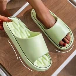 home shoes Fashion New Summer Couple Slippers Non-slip Soft Slides Comfort Sandals For Women Men Mule Casual Shoes Ladies Home Flip Flops Y240401