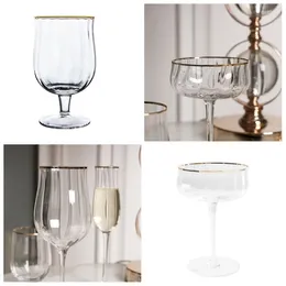 Wine Glasses Glass Dessert Cup Cocktail Party Glassware Goblet Ice Cream Bowl Material For Bar B03E