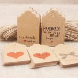 5x3cm DIY Made with love wedding tag card scallop heart shape valentines days gift /crafts/bakery /candy tag label 100opc/lot