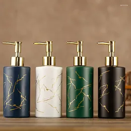 Liquid Soap Dispenser 320ML Bathroom Refillable Empty Bottle Marbling Hand Sanitizer Bottles Shampoo Shower Gel Lotion