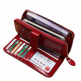 aliwood Classic Women 3 Fold Wallet Mey Clip Large Capacity High Quality Wristlet Clutch Leather Lg Purse Female Card Holder 40ng#