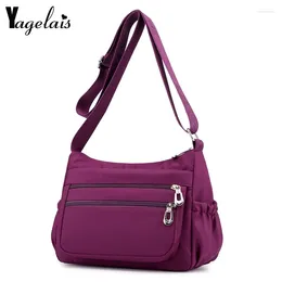 Shoulder Bags Women Fashion Solid Colour Zipper Waterproof Nylon Bag High Quality Bolsa Tote Ladies Crossbody Travel Messenger