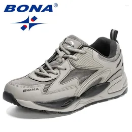 Casual Shoes BONA 2024 Designers Breathable Outdoor Sports Men Lightweight Sneakers Man Comfortable Athletic Footwear Running Shoe