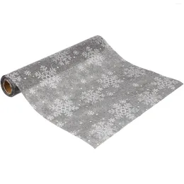 Table Cloth Halloween Christmas Runner Wedding Decorations Winter Snowflakes Printed Tablecloth