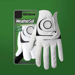 Gloves Pack 1 Pcs Men's Golf Glove Micro Fiber Soft Left /Right Golf Glove AntiSkidding Non Slip Particles Breathable Golf Gloves