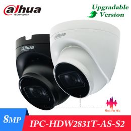 Dahua Original IPC-HDW2831T-AS-S2 8MP Lite IR Fixed-focal Eyeball Network Camera Built-in MIC 12V DC/PoE Power Supply IP67