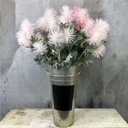 Vases Metal Vase Flower Bucket Galvanized Farmhouse Rustic Chalkboard Display Decorative French