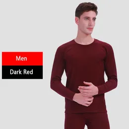 Men's Thermal Underwear 2024 Winter Round Neck Warm Long Johns Set For Men Ultra-Soft Solid Colour Thin Pyjamas L-3XL