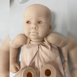 23inch Reborn Kit Reuben Unfinished Unpainted Blank Doll Kits DIY doll Parts with Cloth Body and Eyes