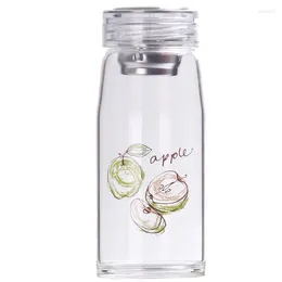 Wine Glasses 500ML Water Bottle With Tea Infuser Sports Glass Home Outdoor Drinking Cup Kawaii