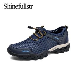 Shoes Summer Men Hiking Shoes Breathable Mesh Mens NonSlip Outdoor Trekking Sneakers Male Mountain Climbing Shoes Zapatos Hombre