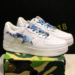 Designer Sneakers Women Mens Casual Shoes Platform Big A BATHING APE Camouflage STA MEDICOM TOY CAMO Sneaker KID Monkey Shape Bapstas Stars Shoe 36-45 R31