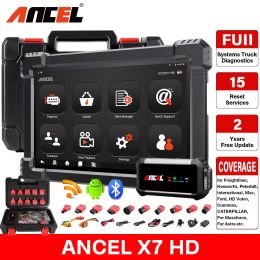 ANCEL X7 HD Heavy Duty Truck Diagnostic Tool Full System 12V 24V EPB ABS Oil Reset SAS DPF Regen TPMS ECU OBD2 Truck Scanner