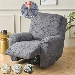 Chair Covers 4 Pieces Printed Recliner Cover For Living Room Stretch Spandex Lazy Boy Relax Armchair Protector Slipcover