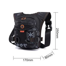 Motorcycle Leg Bag Waterproof Drop Fanny Waist Bag Adjustable Large Capacity Accessories for Outdoor Riding Cycling