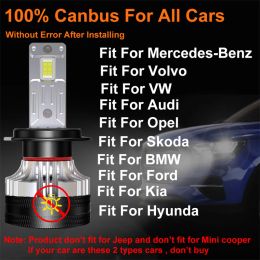 Domx Canbus H4 H7 LED Car Headlight H1 H7 H11 9005 HB3 9006 HB4 Auto LED Bulb 400000LM Auto Headlamp Fog Light No Error 6000K
