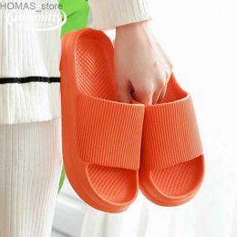 home shoes Women Men Bathroom Shower Slippers Couples Home Soft Sole Non Slip Foot Massage Slides Beach Casual Shoes House Pool Slippers Y240401