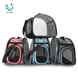 Portable Dog Bag Space Large Capacity Pet Out Foldable Breathable Portable Cat Dog Backpack Case