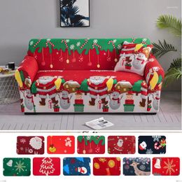 Chair Covers Santa Claus Sofa Cover Elastic Thickened Halloween Furniture Protection Party El Banquet Four Seasons