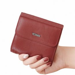 vickaweb Women Small Genuine Leather Wallet Fi Cute Ladies Purse Female Hasp Womens Wallets And Purses Mini Mey Short Bag l5qi#