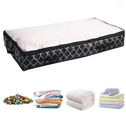 Storage Bags Foldable Underbed Large Capacity Box With Reinforced Strap Handles Clothes Bag Containers