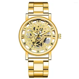 Wristwatches 2024 Fashion Gold Watch Women Watches Ladies Creative Steel Women's Bracelet Female Clock Relogio Feminino Montre Femme