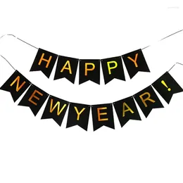 Party Decoration HAPPY YEAR Letters Bunting Banner Hanging Flags