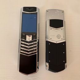 Signature High Classic Luxury V8 Slide Phone Gravity Sensor Sapphire Glass Metal Body Russian Keyboard Bluetooth No Camera