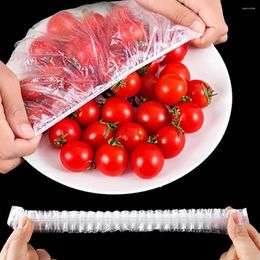 Storage Bags 100pcs Disposable Plastic Wrap Fresh Keeping Bag Durable Elastic Food Kitchen Supplies