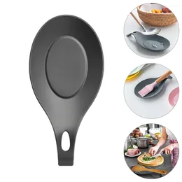 Dinnerware Sets 2 Pcs Silicone Spoon Mat Holder Rests Storage Rack Flatware Kitchen Utensils Holders Tableware