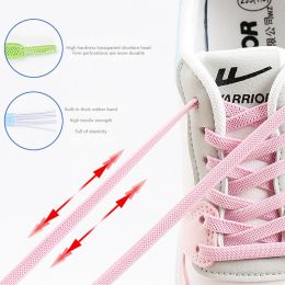 1 Pair No Tie Shoe Laces For Sneakers Elastic Shoelaces Children Adult Sports Shoes accessories Lazy Shoelace Rubber band