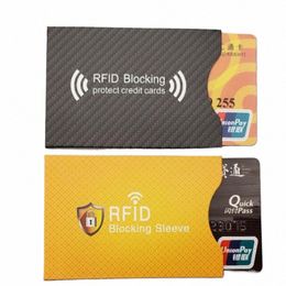 10pcs Aluminium Foil RFID Blocking Card Sleeve Anti Scan Card Holder NFC Shielding Credit Bank Card Protector Anti Theft Wallet W5vz#