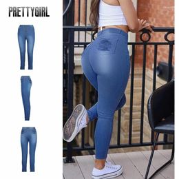 Women's Jeans Womens Curvy Ass High Waist BuLift Denim Pants Stretchy Stretch BuSharping Plain Skinny