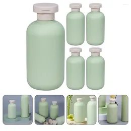 Storage Bottles 5pcs Shampoo Dispenser Dish Soap Refillable Conditioner 200ml