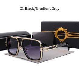 Designer Dita Sunglasses for Women Men Luxury Brand Vintage Sunglass Square Womens Sun Glasses Fashion Shades Golden Frame Uv400 Gradient Lxn-evo 7usf