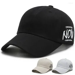 Ball Caps 2024 Summer Letter Embroidery Women's Baseball Cap Trucker Outdoor Leisure Sunshade Sports Men Couples Outing Sun Hats