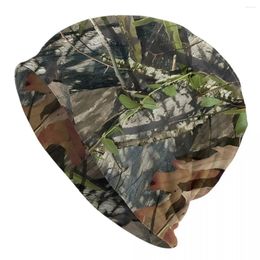 Berets Real Tree Camouflage Skullies Beanies Fashion Hats Mossy Thin Bonnet Special Caps Men Women's Earmuffs