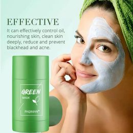 40g Face Clean Mask Green Tea Cleansing Stick Mask Smear Acne Shrink Blackhead Moisturising Deep Cleansing Mask Clean Pores