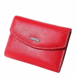 free Gift Genuine Leather Women's Wallet Mini Fi Women Short Clutch Luxury Female Purse Card Holder Lady's Mey Bag WS-3 Q4m9#