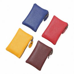 1pc Small and Large Capacity Faux Leather Lychee Pattern PU Coin Purse Mini Wallet Zipper Card Holder Unisex E75t#