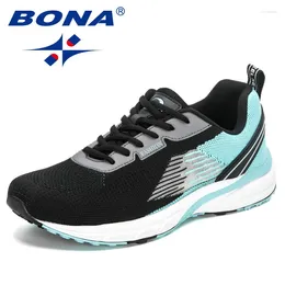 Casual Shoes BONA Style Men Running Mesh Weaving Upper Sport Ventilate Jogging Walking Sneakers Lace Up