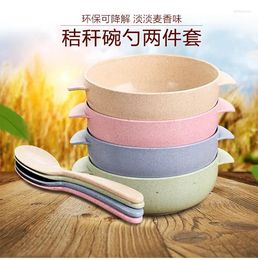 Flatware Sets Baby Feeding Tableware Set Eco-Friendly Toddle Kids Anti- Training Bowl Spoon Plate Dish Children Dishes Dinnerware