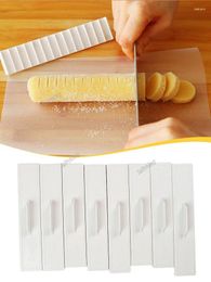 Baking Tools 8Pcs ABS Pastic Biscuit Cake Rolling Mold Graduated Scale Balance Ruler Fondant Icing Decorate Tool Pastry And Bakery