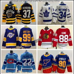 Maple Leaf Eishockey-Trikot, Größe 34, Braunbären, bestickt, Capital Team 8#, Penguins 87, langärmelig