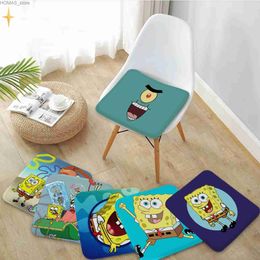 Cushion/Decorative Pillow Cartoon S-SpongeBobS Cushion Mat European Chair Mat Soft Pad Seat Cushion For Dining Patio Home Office Sofa Decor Tatami Y240401
