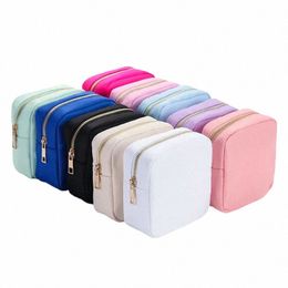 nyl Mini Makeup Bag Toiletry Cosmetic Storage Bag Waterproof Zipper Small Pouch Coin Sanitary Napkin Purse for Women Girls M5j2#