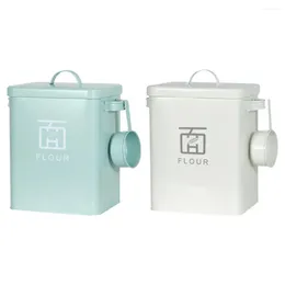 Storage Bottles Washing Powder With Lid And Laundry Tin Box