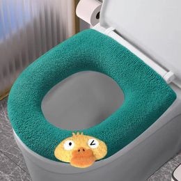 Toilet Seat Covers Thickened Cover Mat Winter Warm Soft Washable Case Lid Pad Bidet Bathroom Accessories 2024