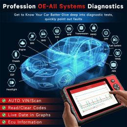 LAUNCH CRP909 OBD2 Scanner Car Diagnostic Tool All System BCM A/F IMMO Injector Coding 26 Reset OBD 2 Automotive Scanner